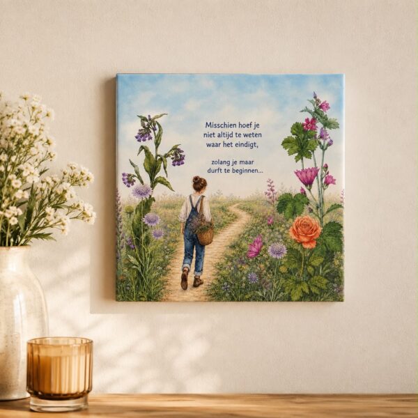 Tegeltje aan de wand